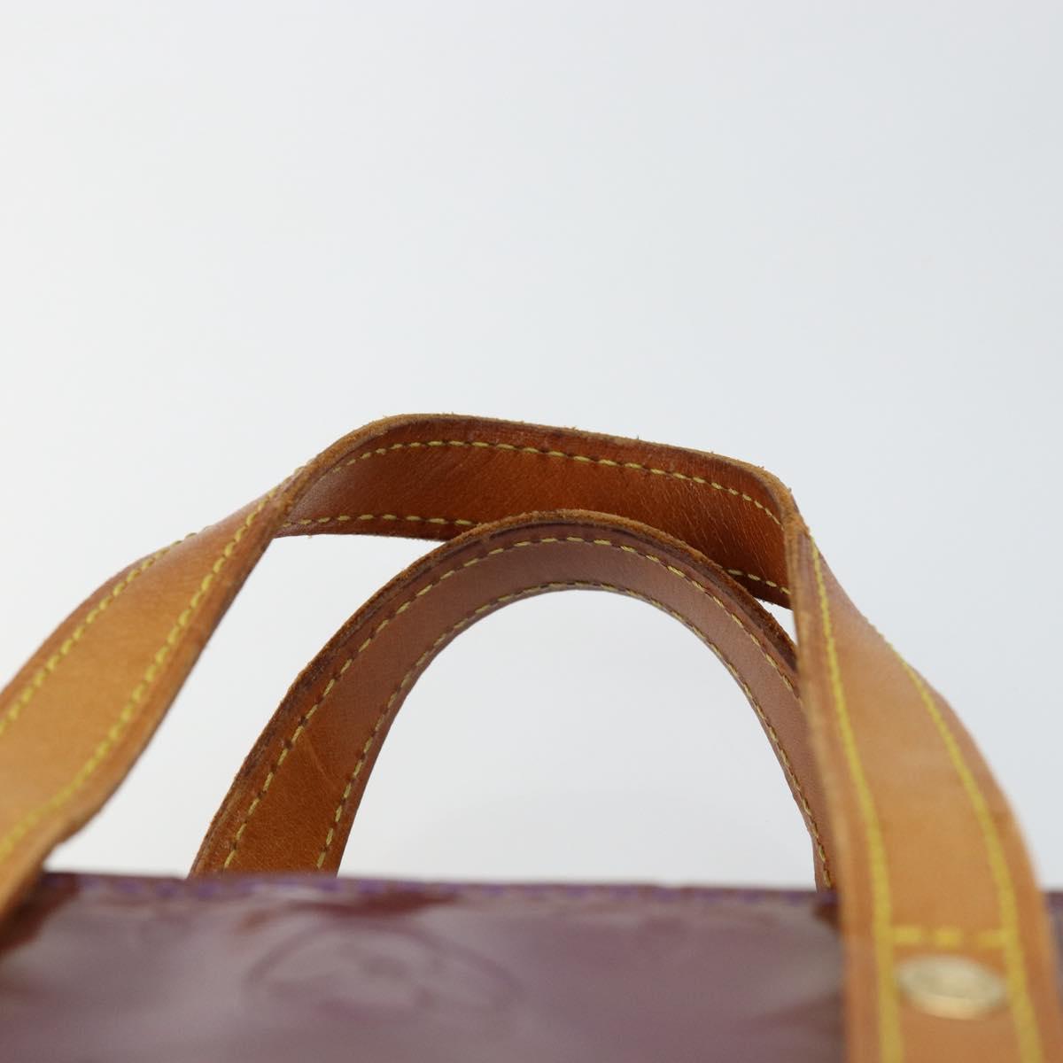 LOUIS VUITTON Monogram Vernis Reade PM Hand Bag Purple Viole M93578 Auth BA6516