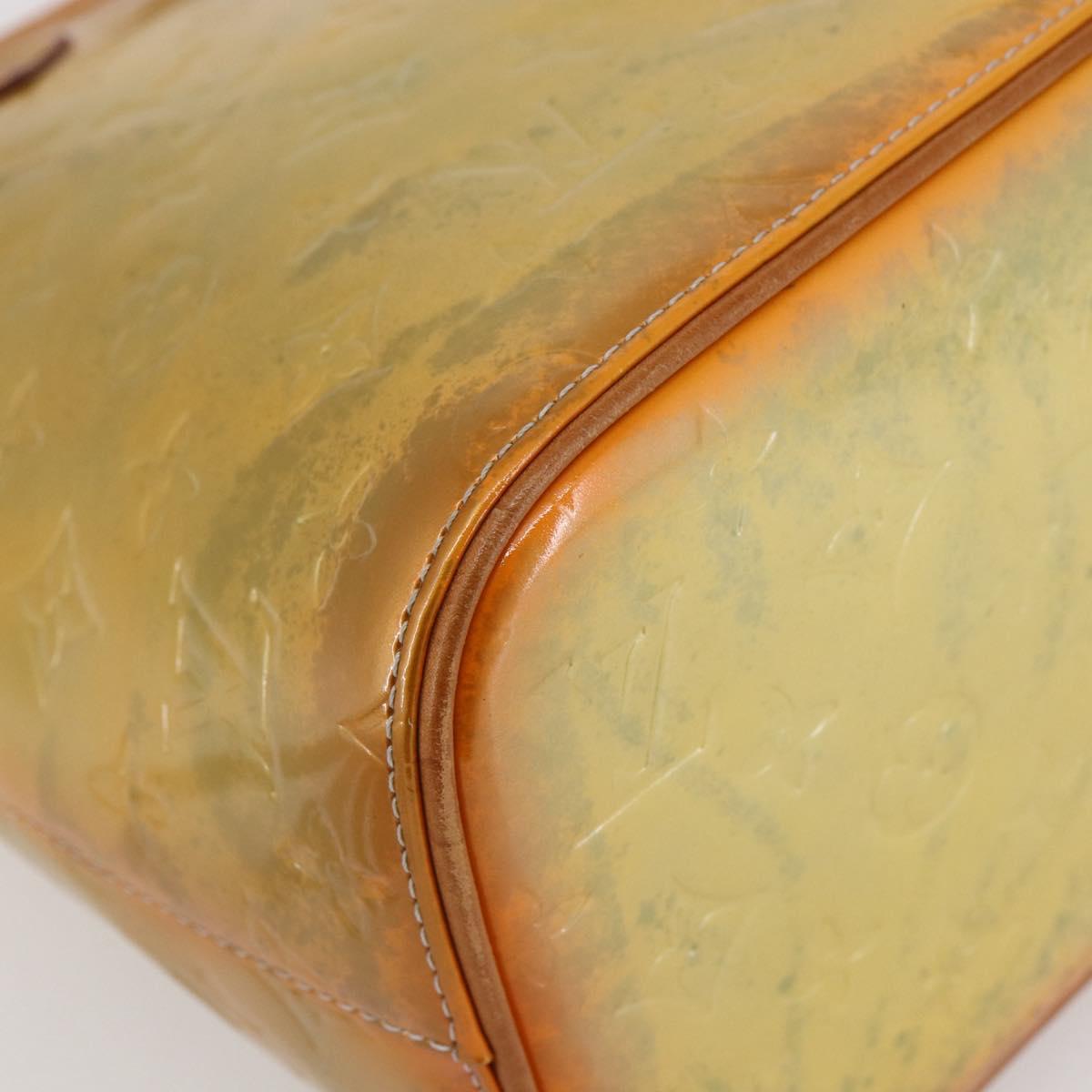 LOUIS VUITTON Monogram Vernis Houston Hand Bag Gris M91053 LV Auth BA6519