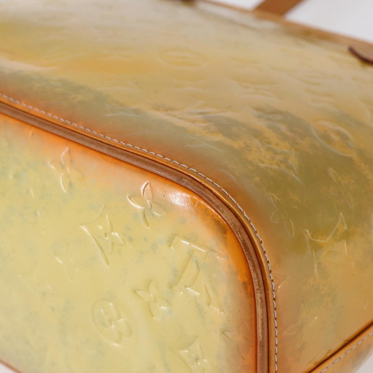 LOUIS VUITTON Monogram Vernis Houston Hand Bag Gris M91053 LV Auth BA6519