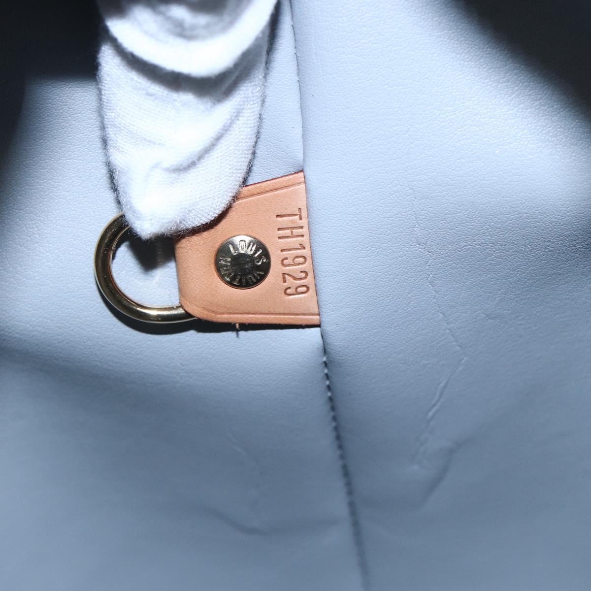 LOUIS VUITTON Monogram Vernis Houston Hand Bag Gris M91053 LV Auth BA6519