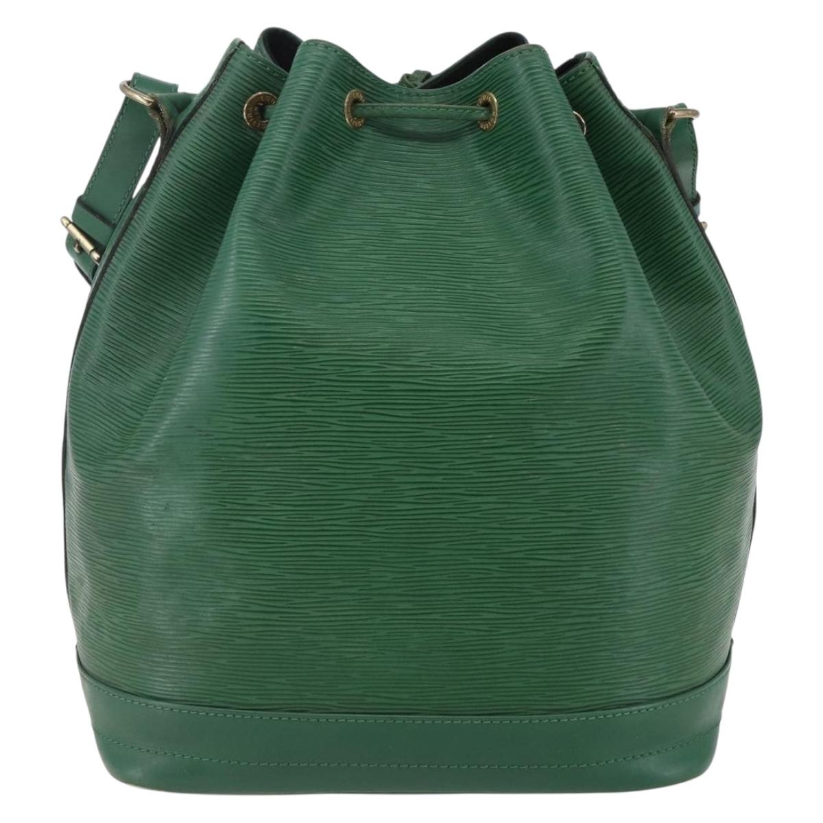 LOUIS VUITTON Epi Noe Shoulder Bag Green M44004 LV Auth BA6522