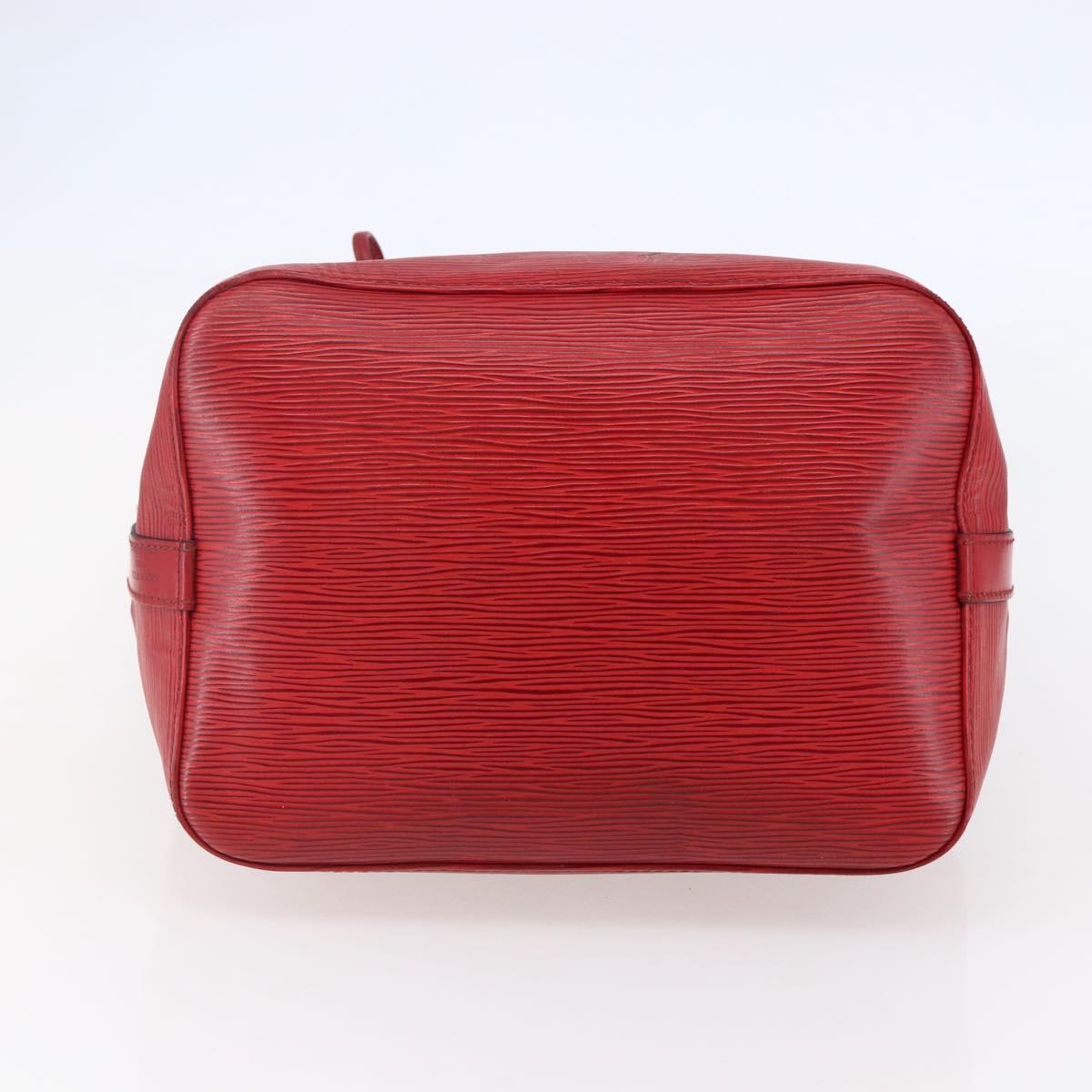 LOUIS VUITTON Epi Petit Noe Shoulder Bag Red M44107 LV Auth BA6525