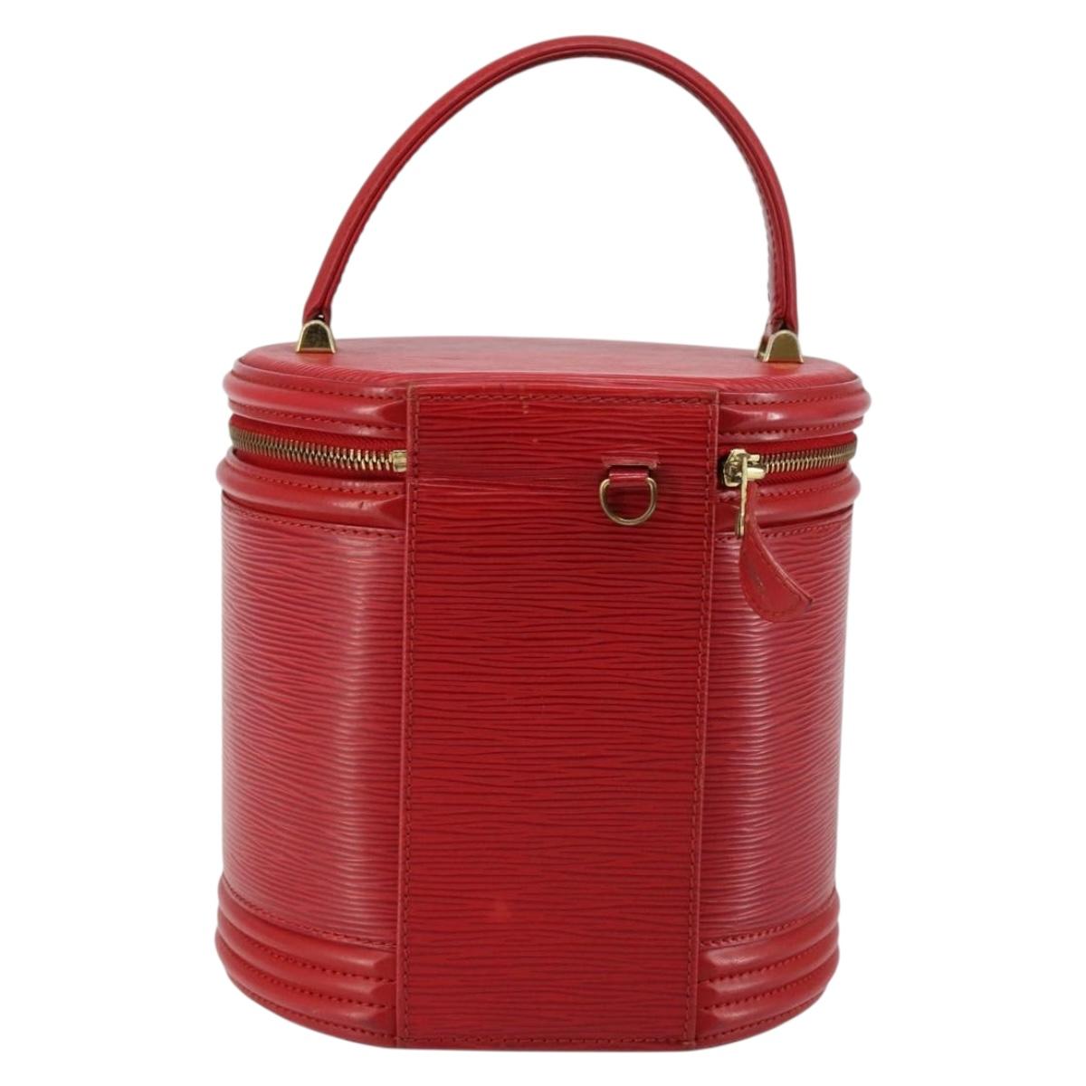 LOUIS VUITTON Epi Cannes Hand Bag Red M48037 LV Auth BA6526