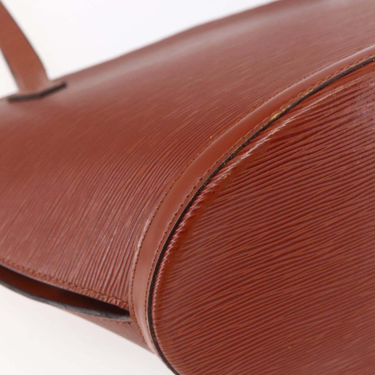 LOUIS VUITTON Epi Saint Jacques Shopping Bag Brown M52263 LV Auth BA6529