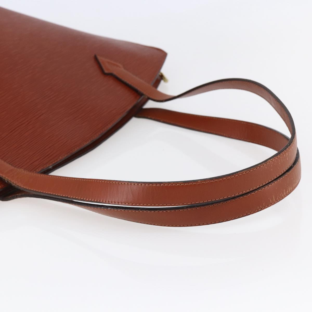 LOUIS VUITTON Epi Saint Jacques Shopping Bag Brown M52263 LV Auth BA6529