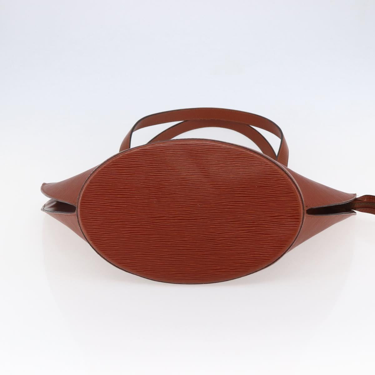 LOUIS VUITTON Epi Saint Jacques Shopping Bag Brown M52263 LV Auth BA6529