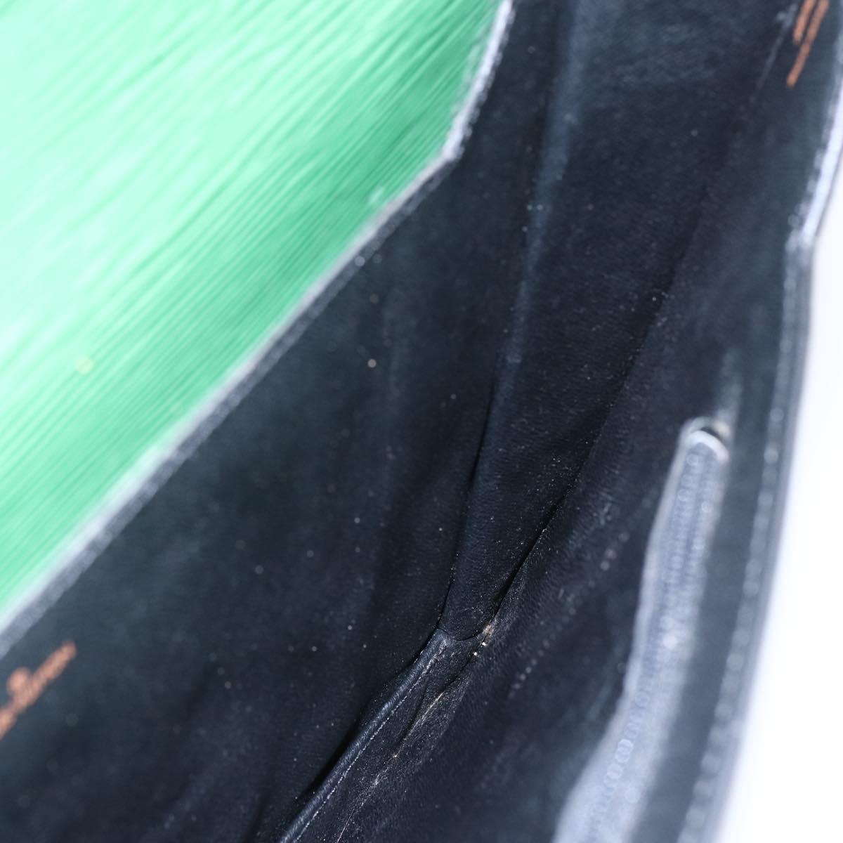 LOUIS VUITTON Epi Porte Documents Bandouliere Briefcase Green M54464 Auth BA6530