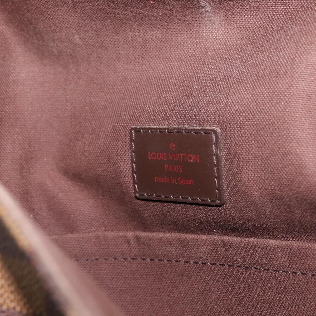 LOUIS VUITTON Damier Ebene Brooklyn MM Shoulder Bag N51211 LV Auth BA6531