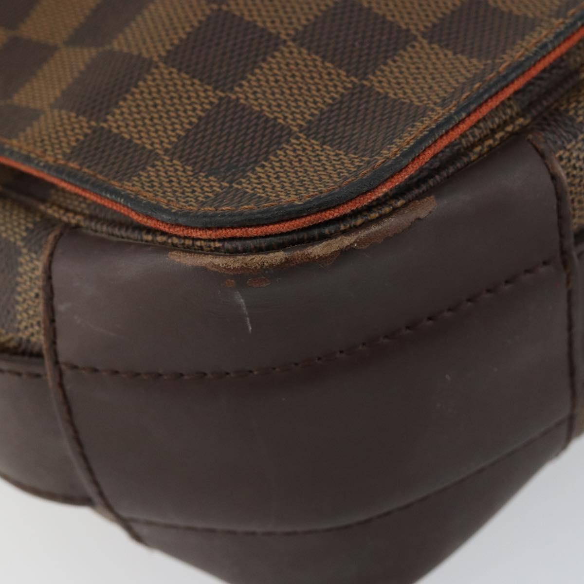 LOUIS VUITTON Damier Ebene Bastille Shoulder Bag N45258 LV Auth BA6532