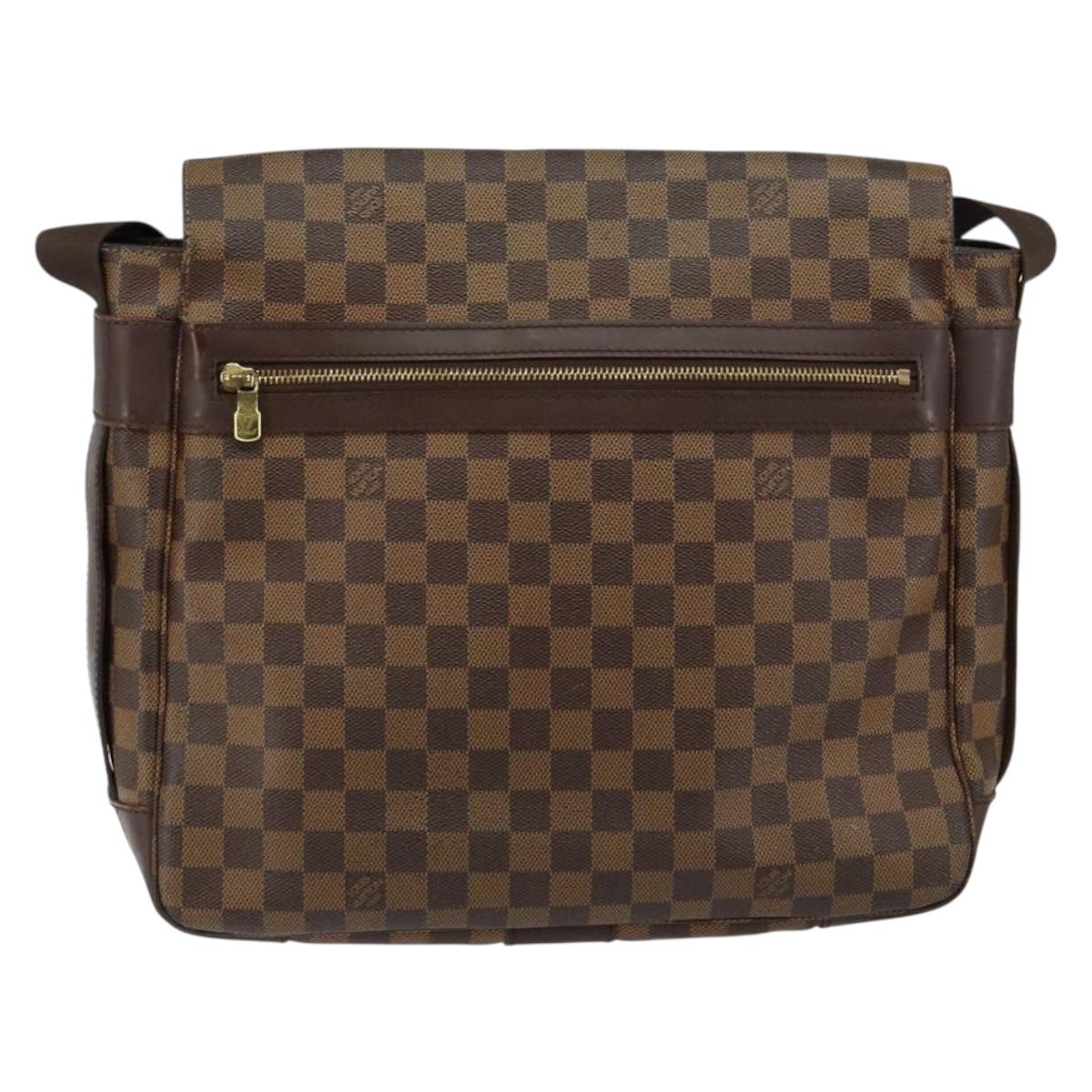 LOUIS VUITTON Damier Ebene Bastille Shoulder Bag N45258 LV Auth BA6532