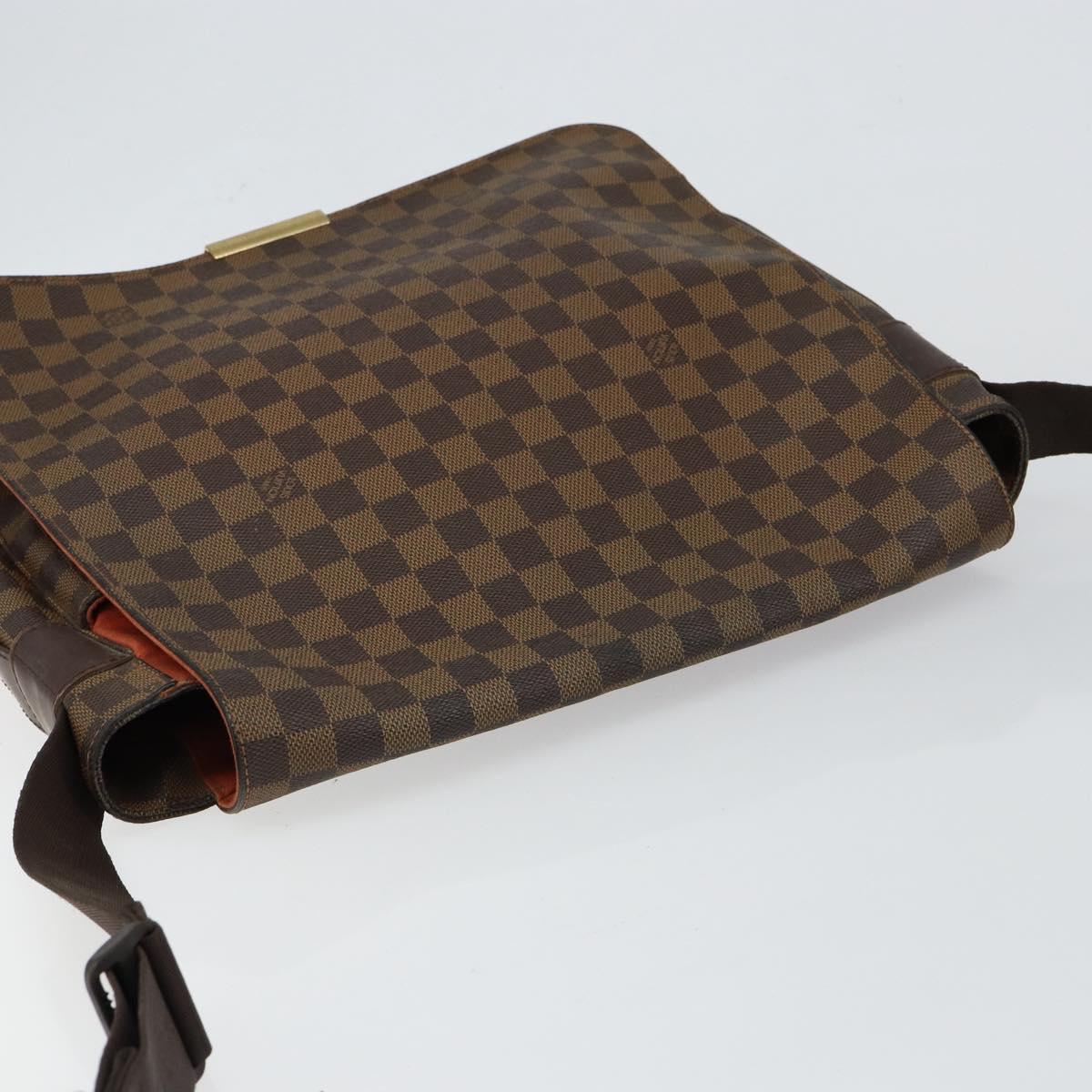 LOUIS VUITTON Damier Ebene Bastille Shoulder Bag N45258 LV Auth BA6532