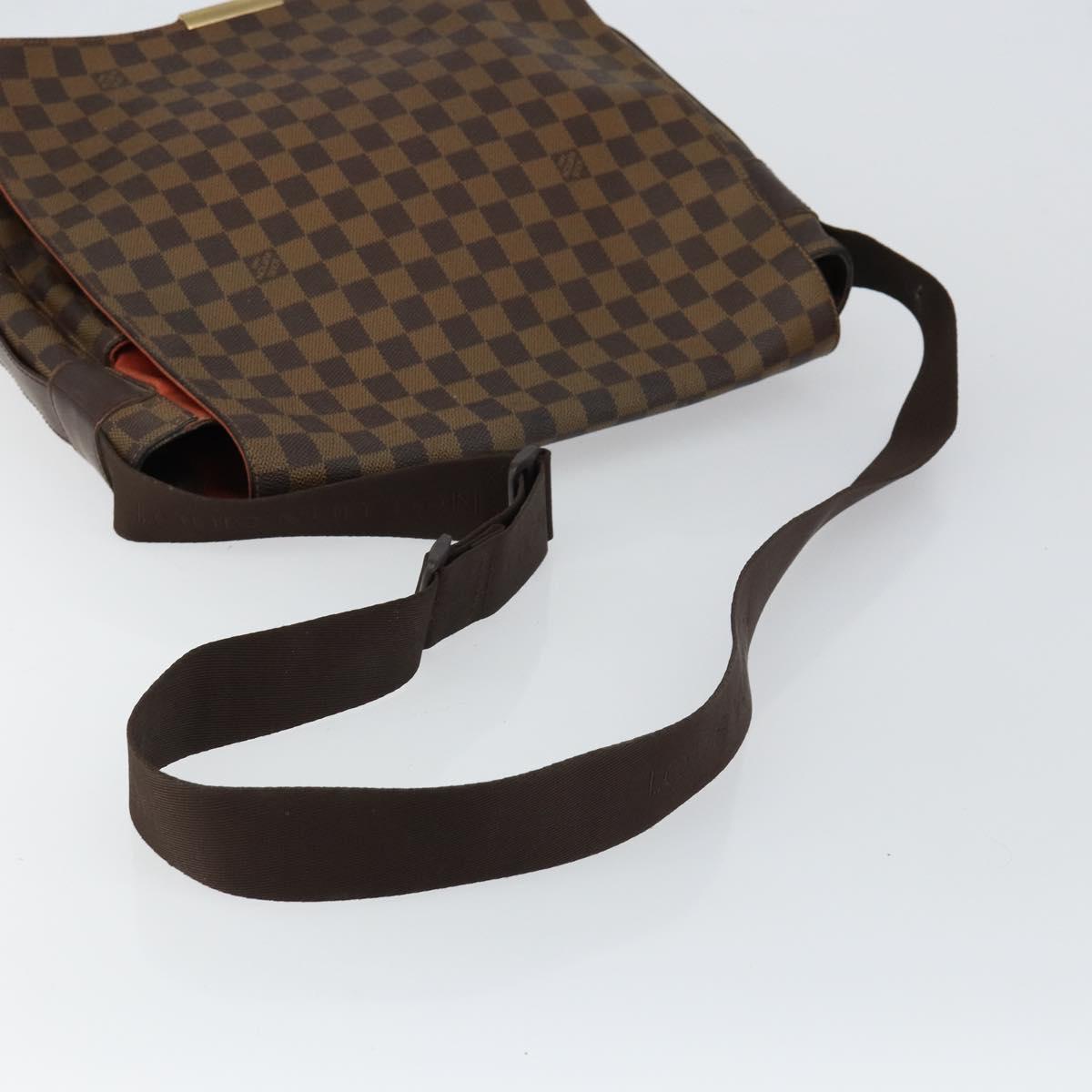 LOUIS VUITTON Damier Ebene Bastille Shoulder Bag N45258 LV Auth BA6532