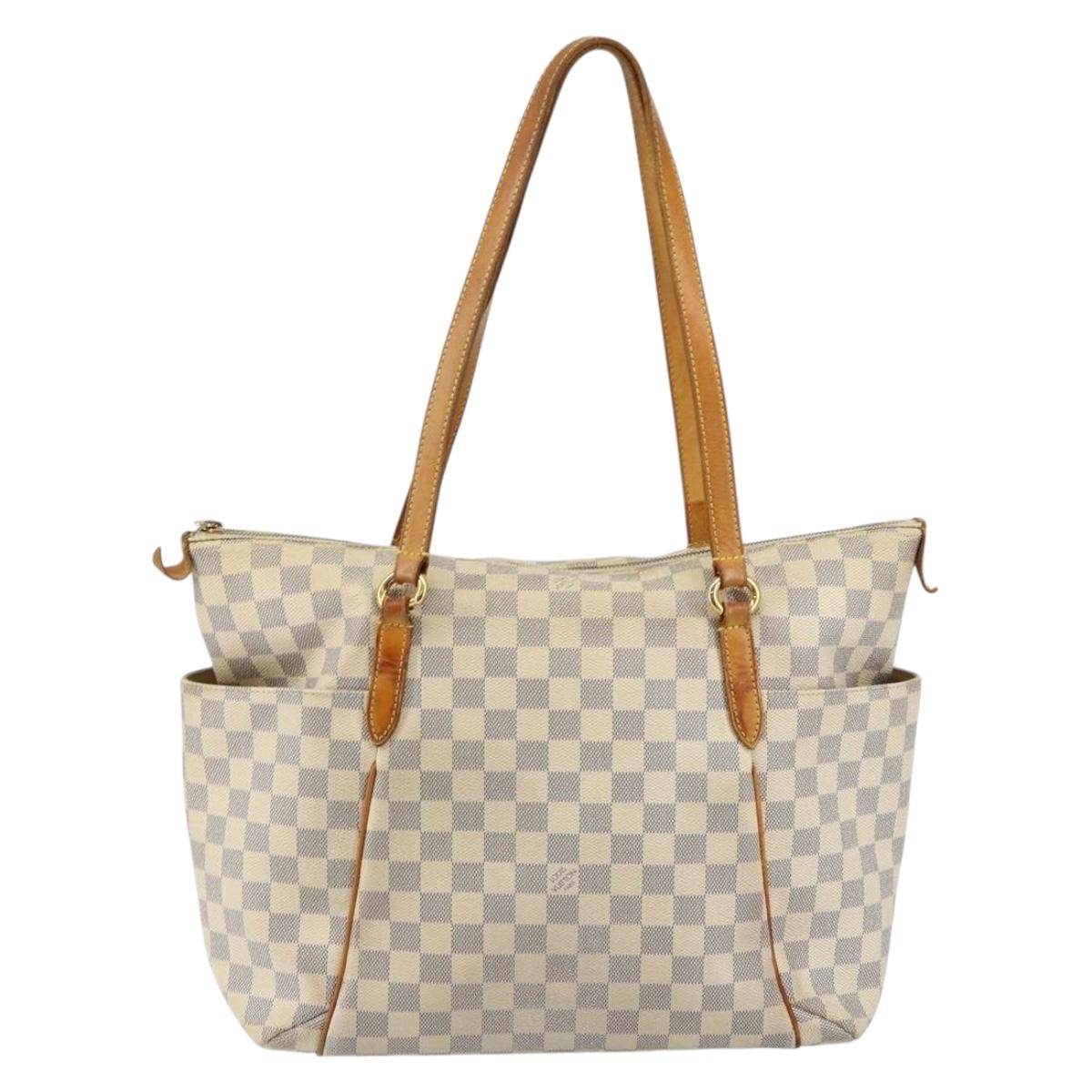 LOUIS VUITTON Damier Azur Totally MM Tote Bag N51262 LV Auth BA6533