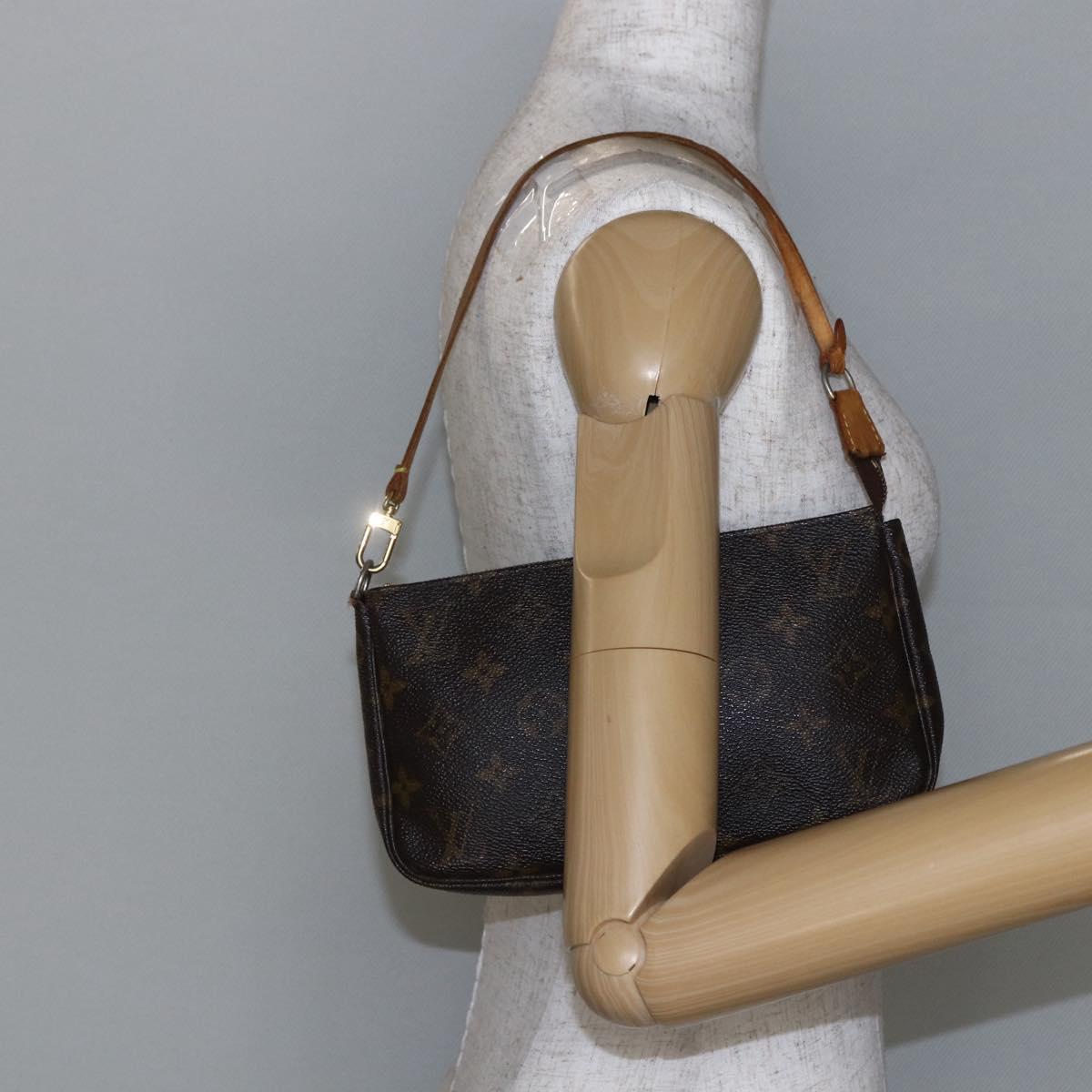 LOUIS VUITTON Monogram Pochette Accessoires Pouch M51980 LV Auth BA6537