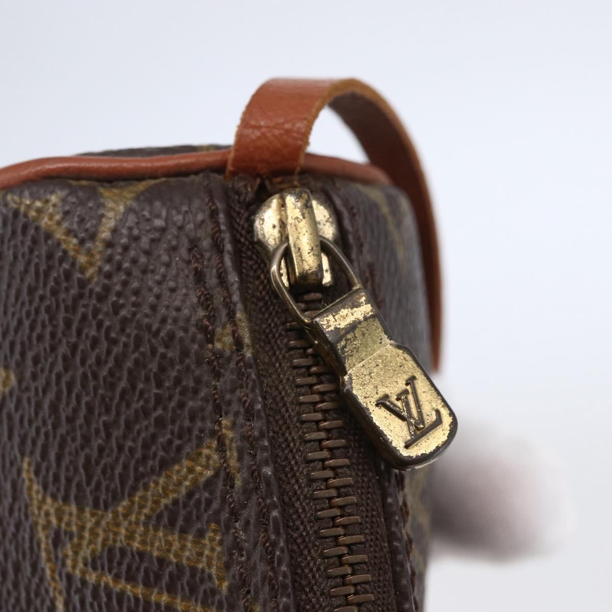 LOUIS VUITTON Monogram Papillon Pouch LV Auth BA6540