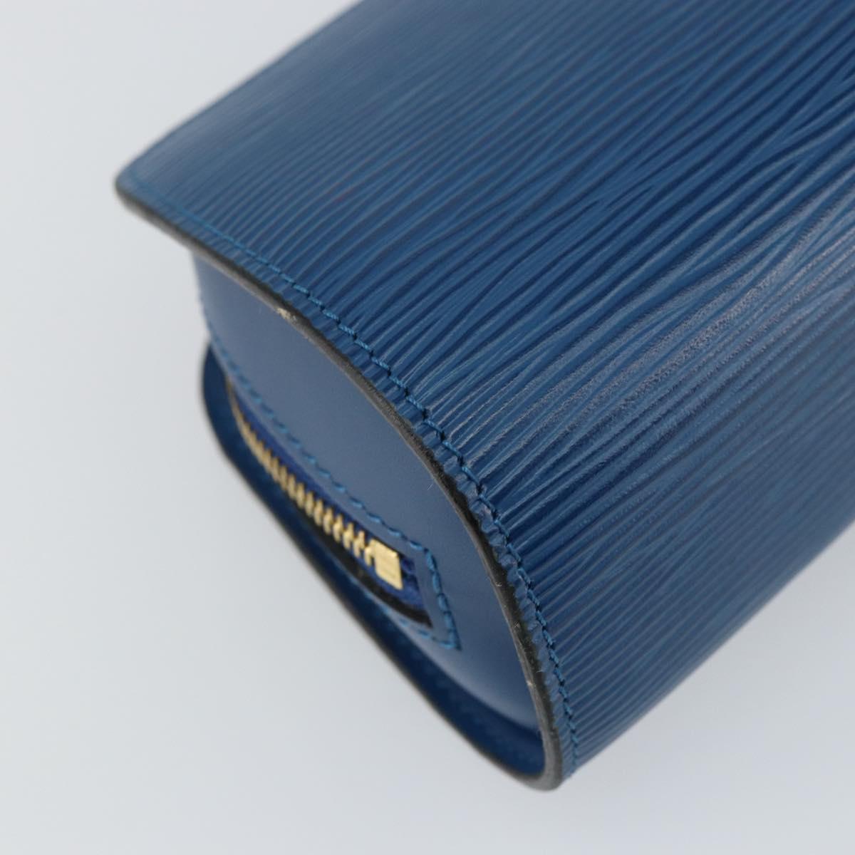 LOUIS VUITTON Epi Dauphine PM Pouch Blue M48445 LV Auth BA6544