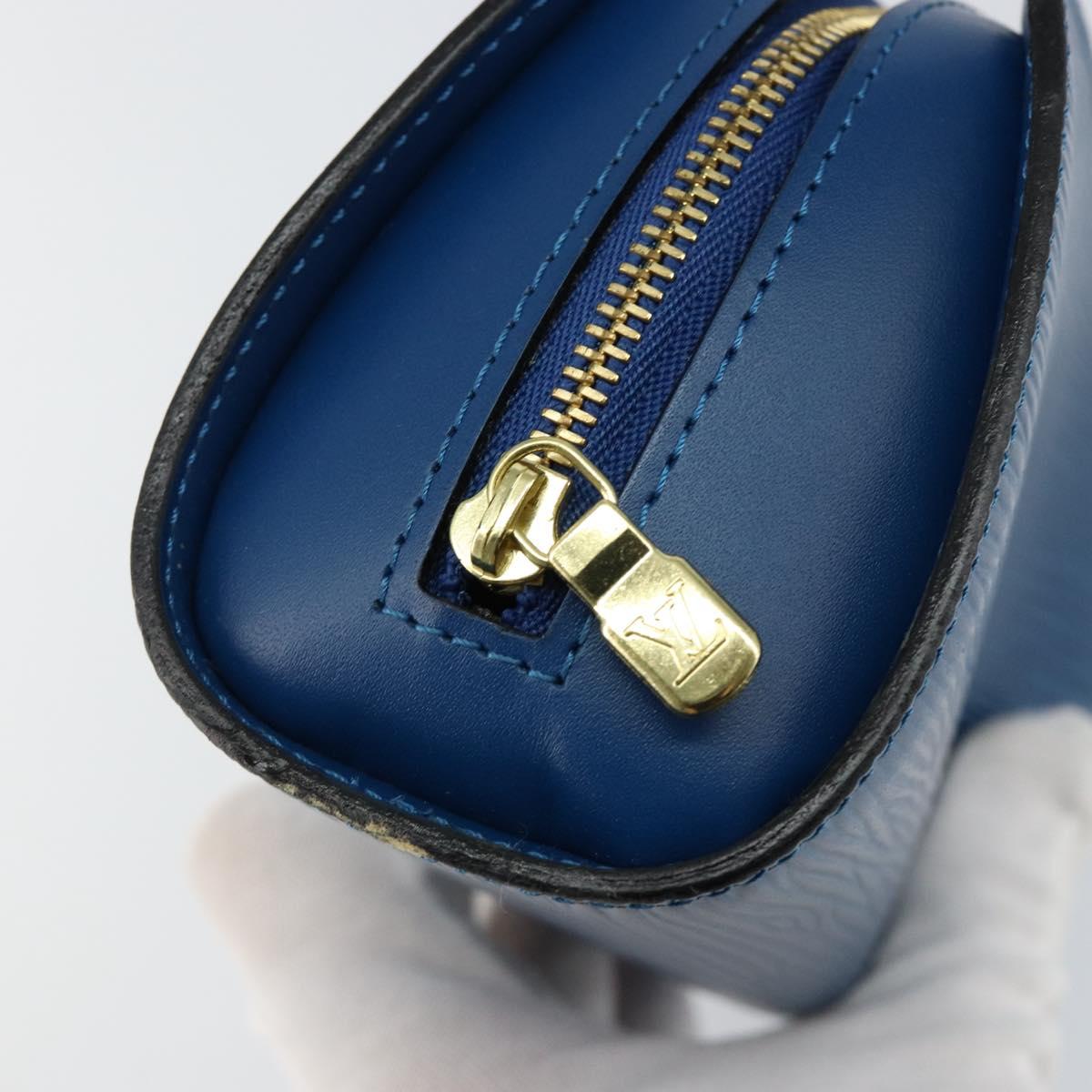 LOUIS VUITTON Epi Dauphine PM Pouch Blue M48445 LV Auth BA6544