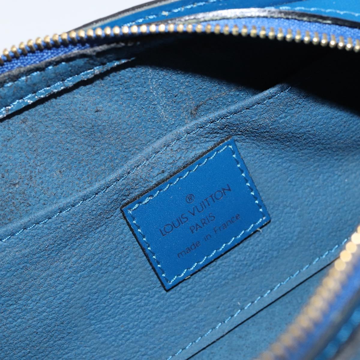 LOUIS VUITTON Epi Dauphine PM Pouch Blue M48445 LV Auth BA6544