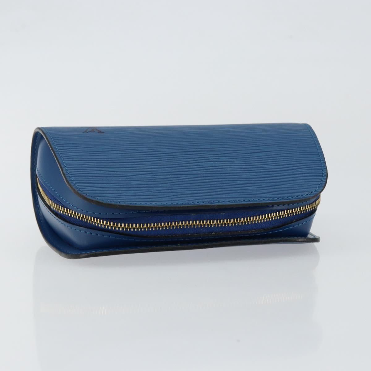 LOUIS VUITTON Epi Dauphine PM Pouch Blue M48445 LV Auth BA6544