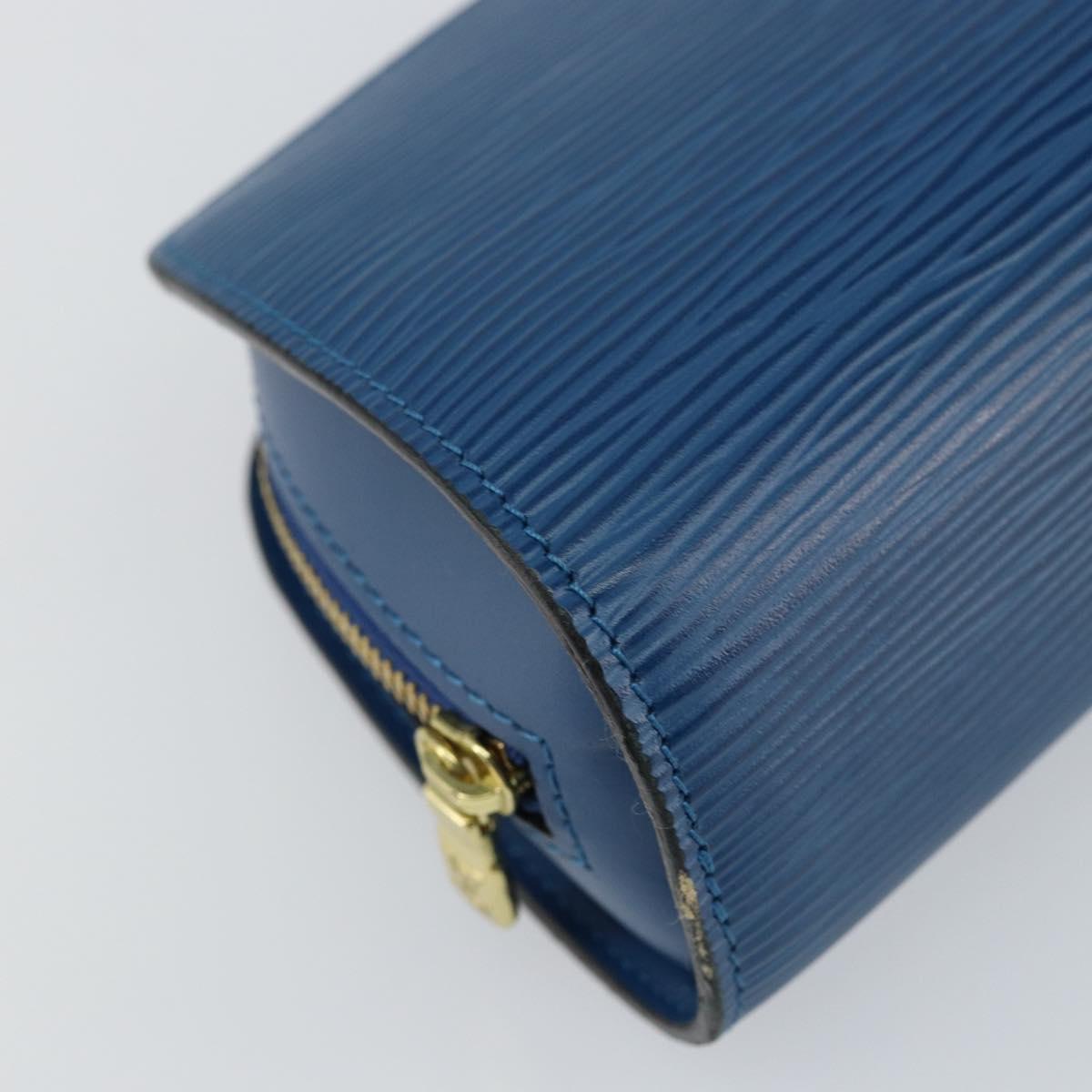 LOUIS VUITTON Epi Dauphine PM Pouch Blue M48445 LV Auth BA6544