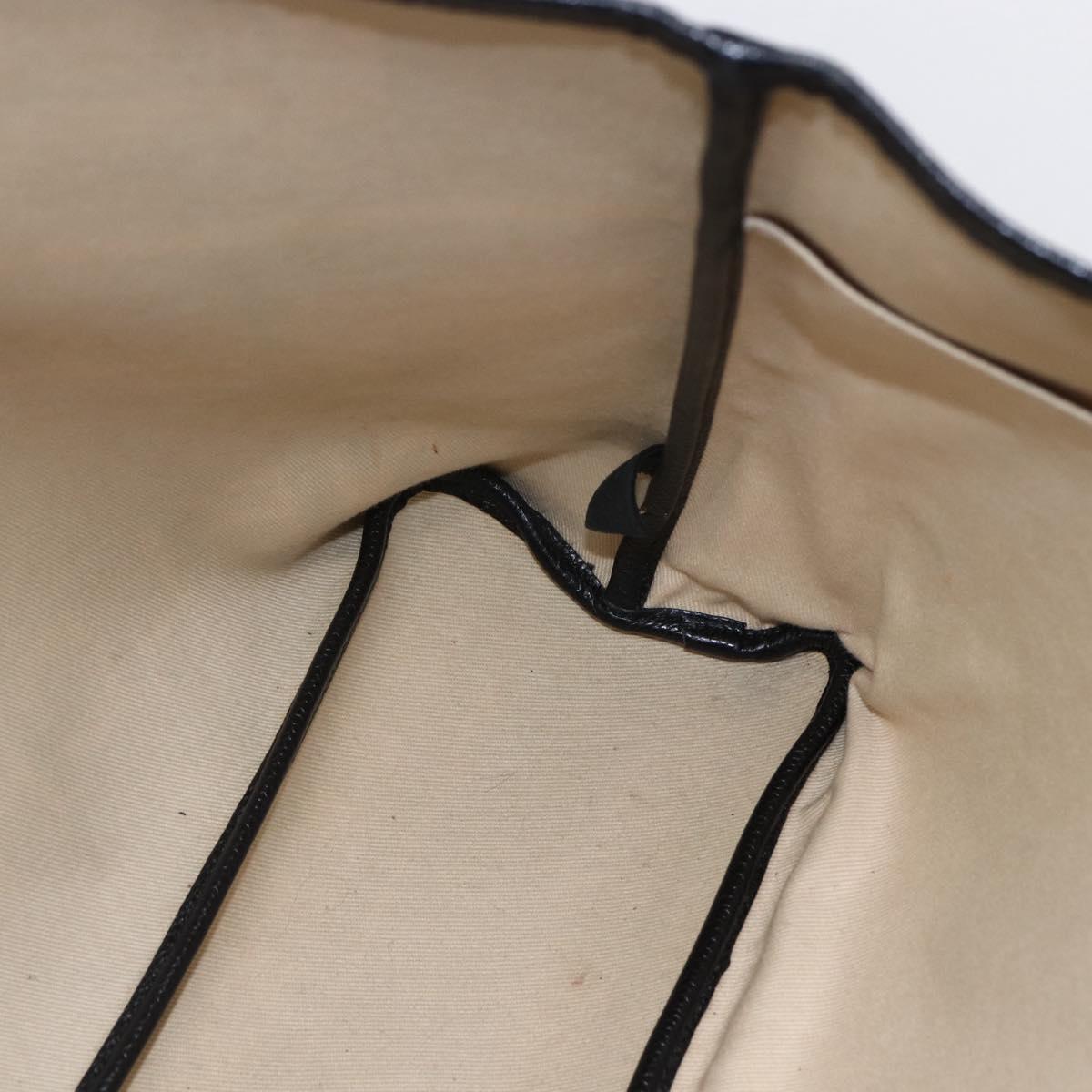 CHANEL Central Station Tote Bag PVC Canvas Black Silver CC Auth BA6549