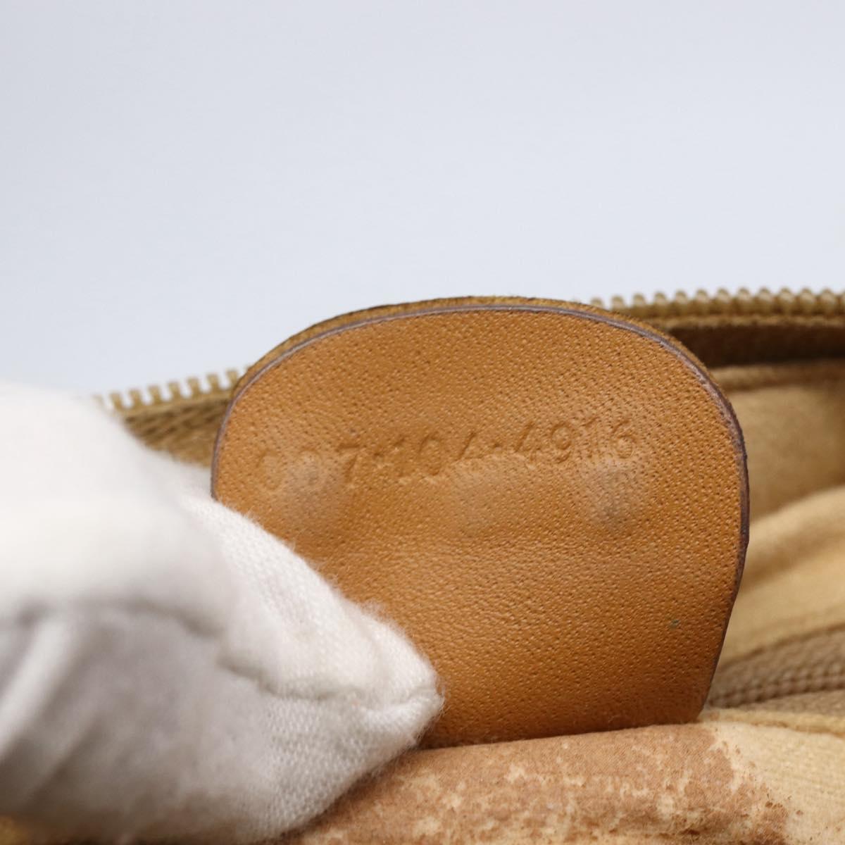 GUCCI Micro GG Supreme Shoulder Bag PVC Brown Gold 007 104 4916 Auth BA6559