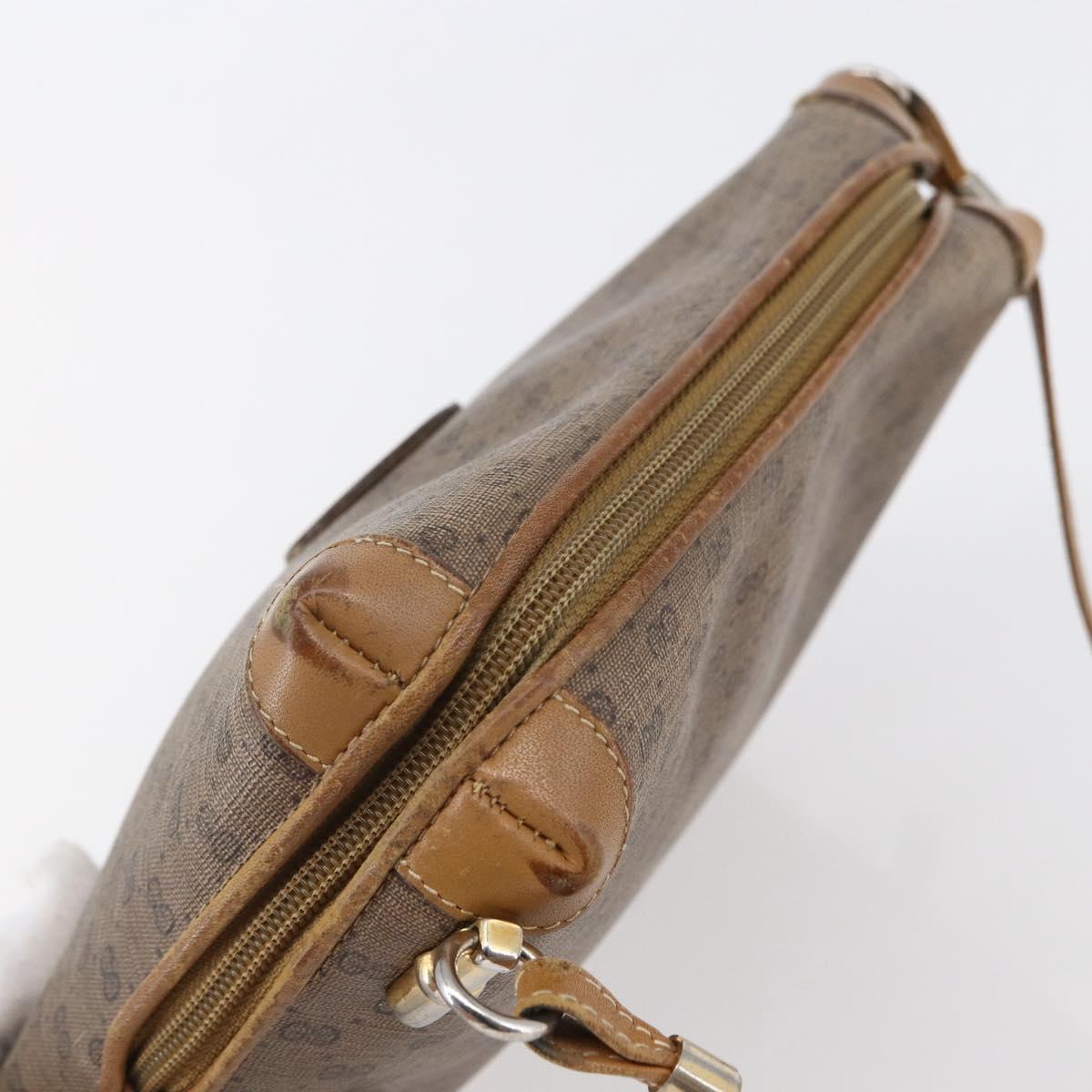 GUCCI Micro GG Supreme Shoulder Bag PVC Brown Gold 007 104 4916 Auth BA6559