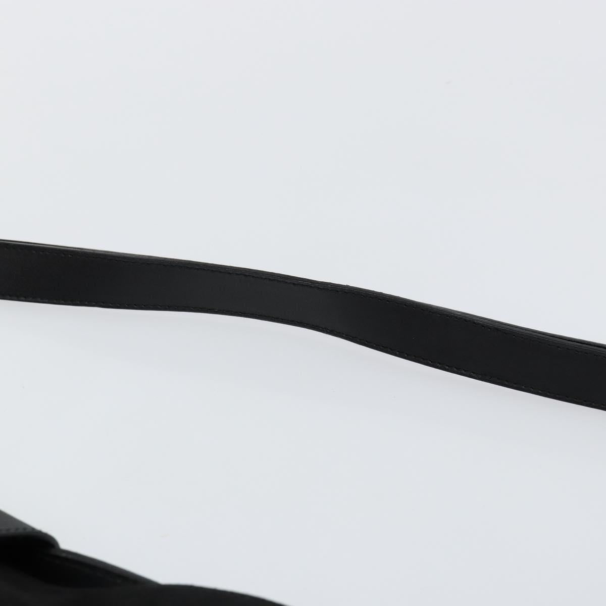 GUCCI Jackie Shoulder Bag Suede Leather Black Silver 001 4052 1669 Auth BA6564