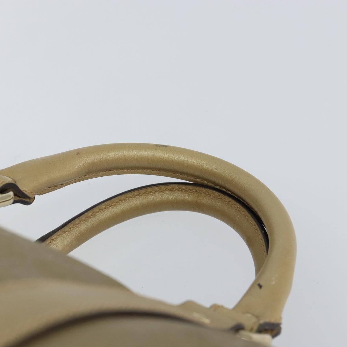 GUCCI GG Implementation Boston Bag PVC Gold 193603 Auth BA6566