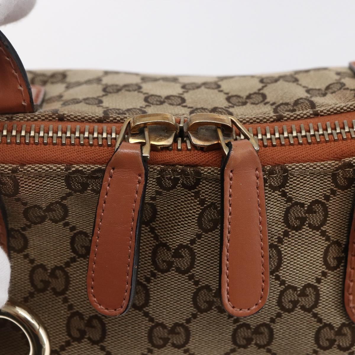 GUCCI GG Canvas Abbey Tote Bag Beige Gold 269957 Auth BA6569