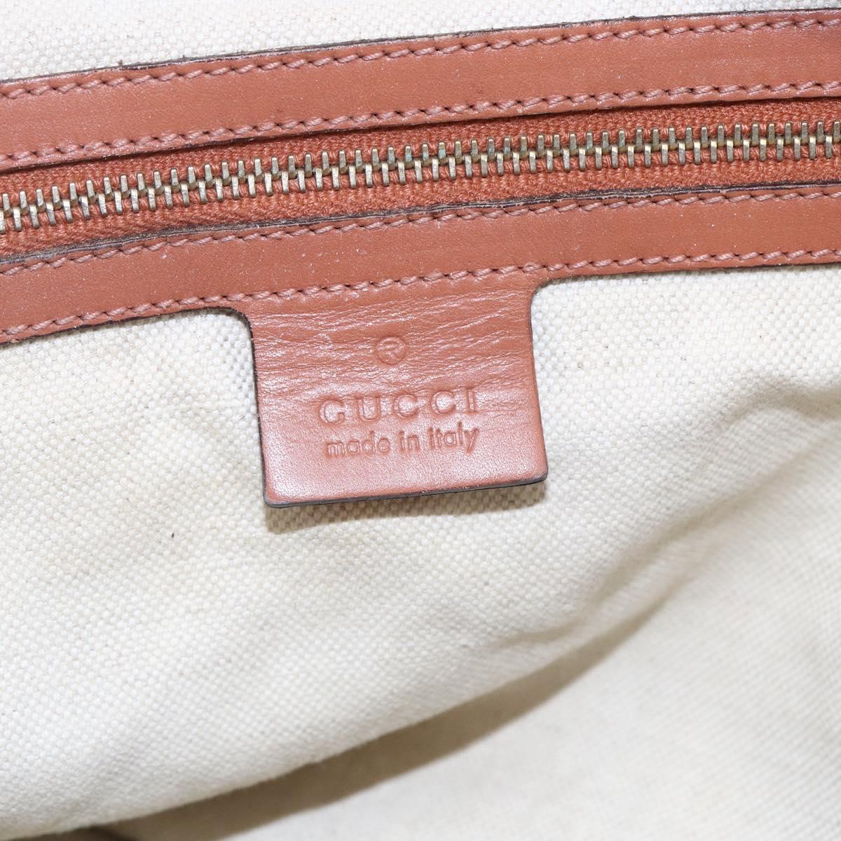 GUCCI GG Canvas Abbey Tote Bag Beige Gold 269957 Auth BA6569