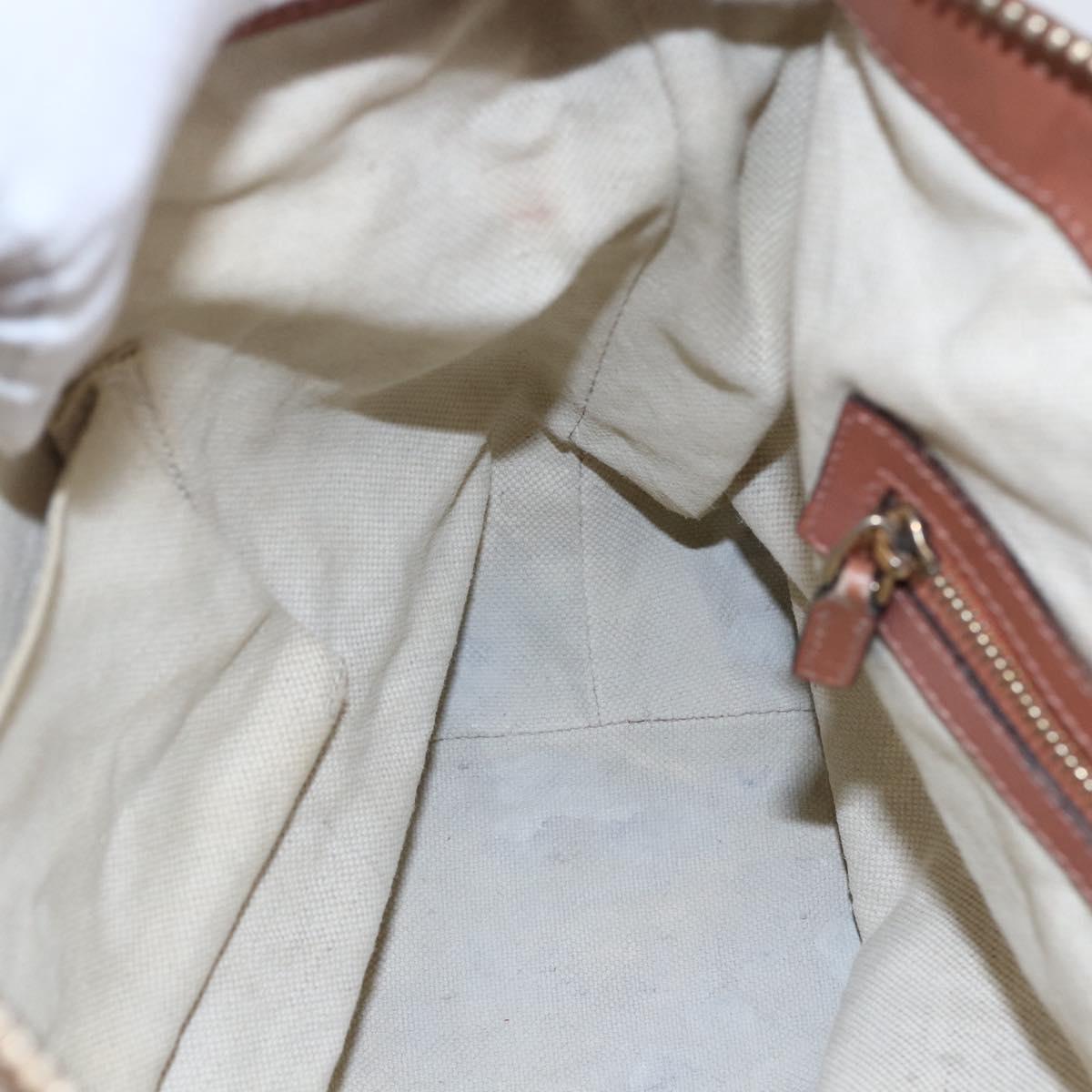 GUCCI GG Canvas Abbey Tote Bag Beige Gold 269957 Auth BA6569