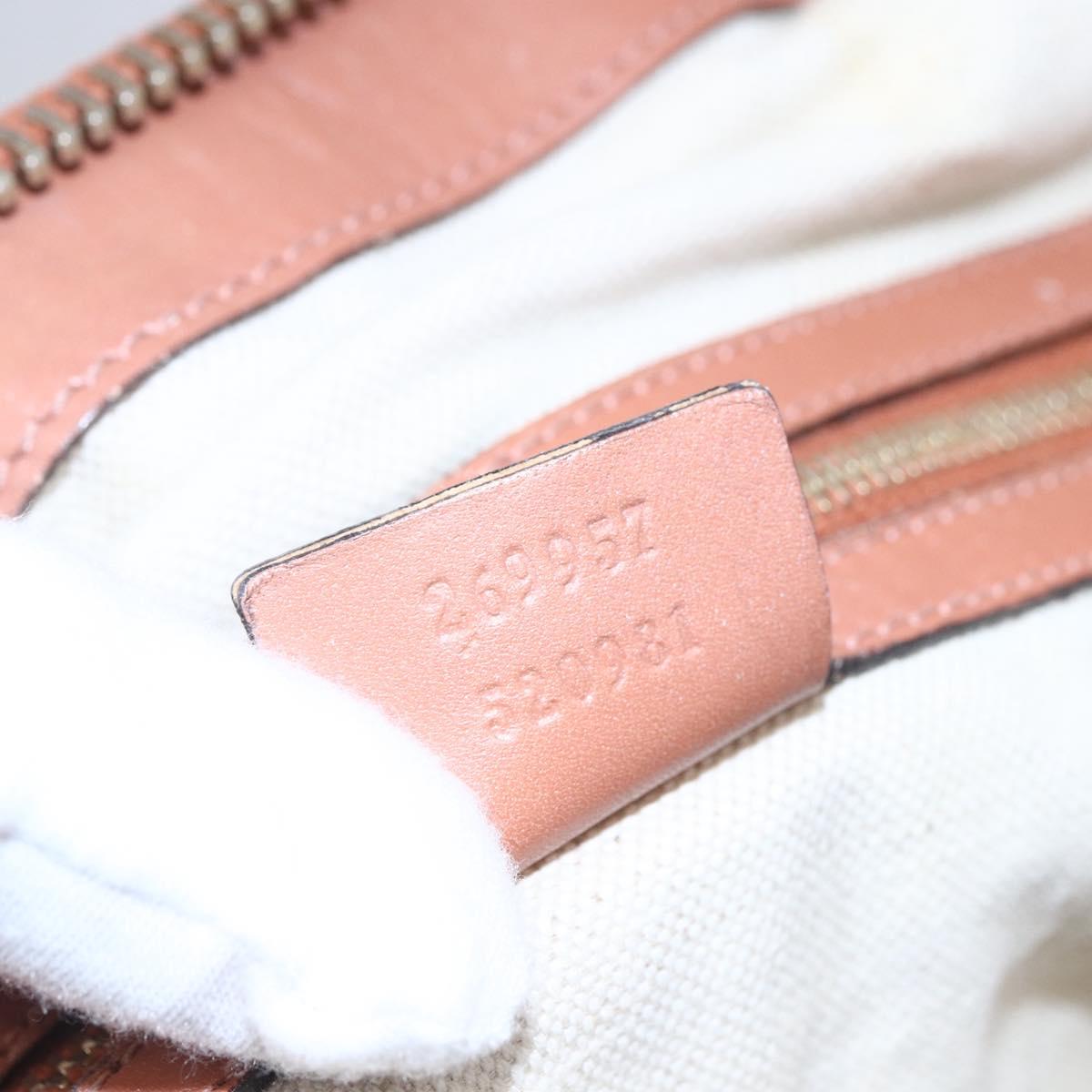 GUCCI GG Canvas Abbey Tote Bag Beige Gold 269957 Auth BA6569