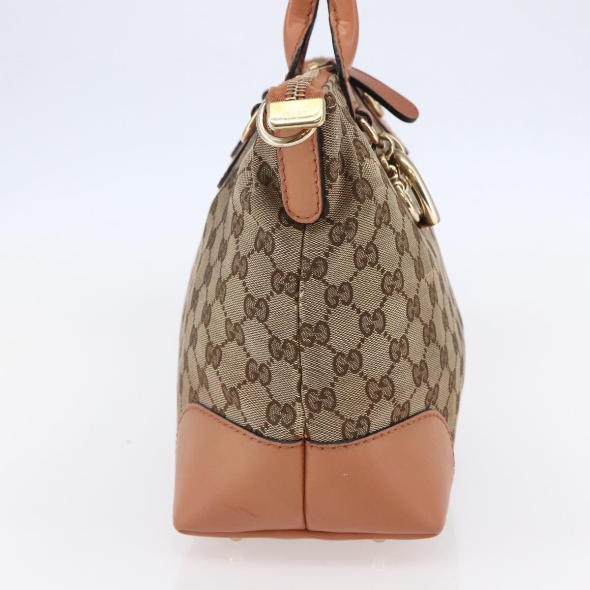 GUCCI GG Canvas Abbey Tote Bag Beige Gold 269957 Auth BA6569