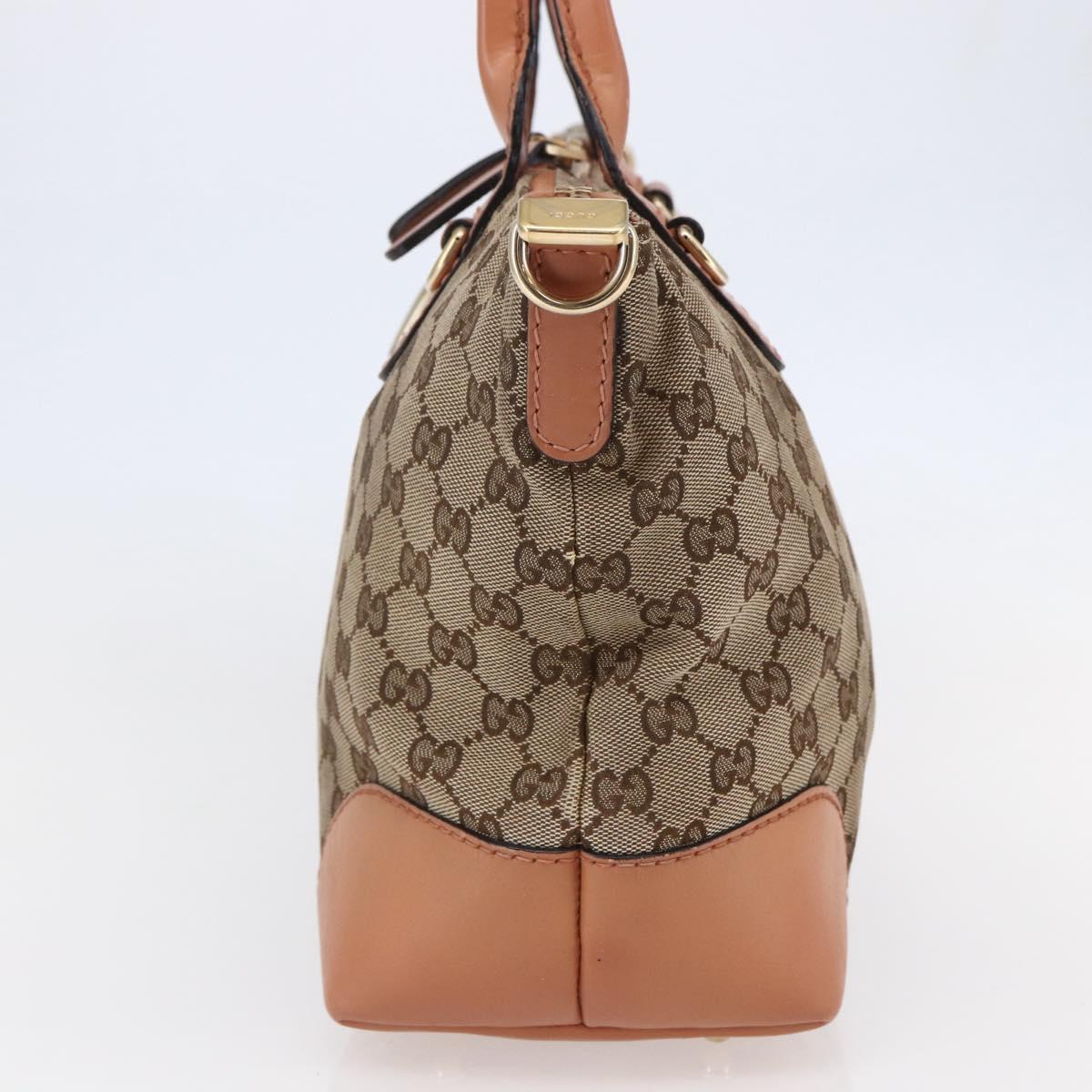 GUCCI GG Canvas Abbey Tote Bag Beige Gold 269957 Auth BA6569