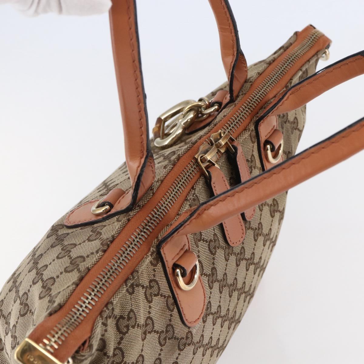 GUCCI GG Canvas Abbey Tote Bag Beige Gold 269957 Auth BA6569