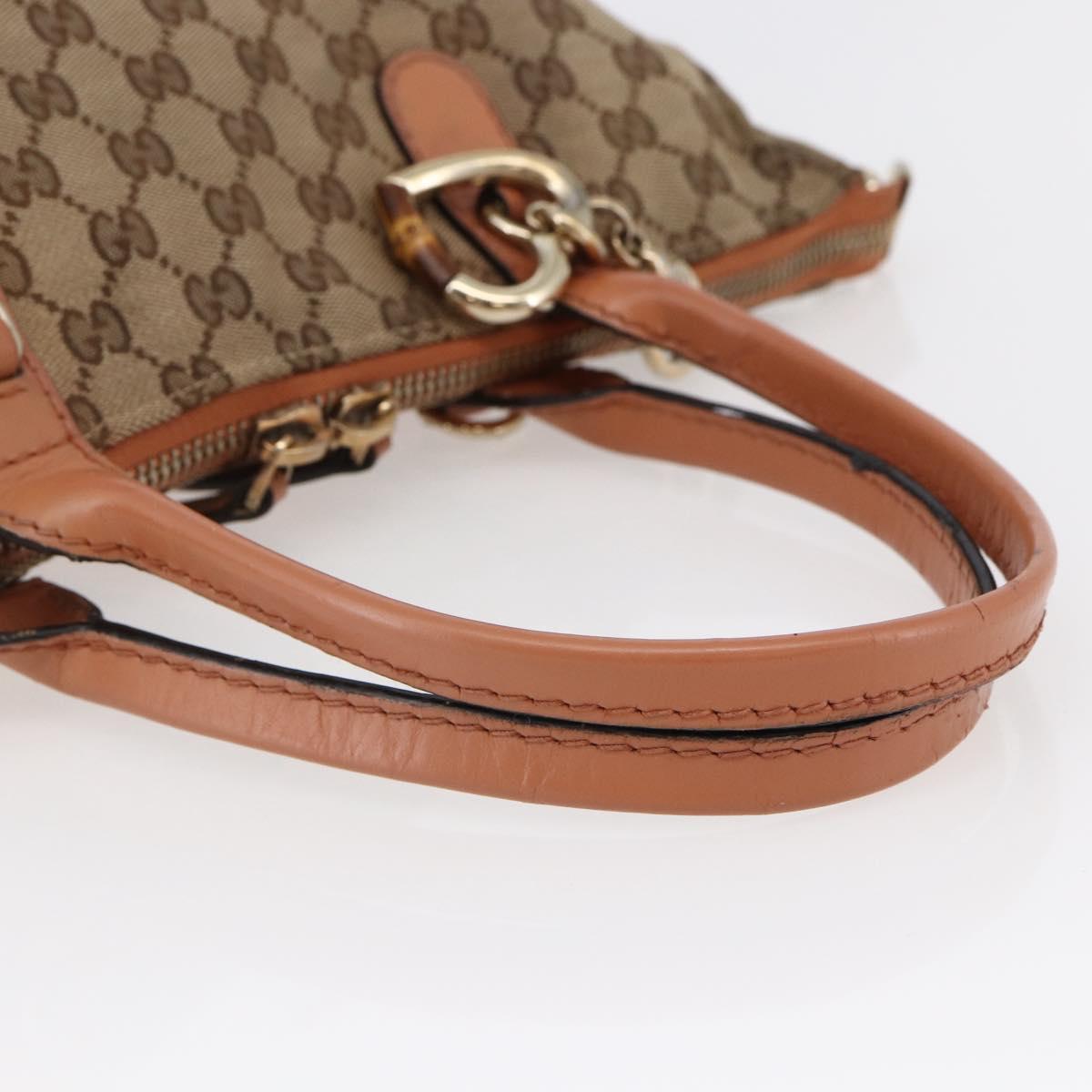 GUCCI GG Canvas Abbey Tote Bag Beige Gold 269957 Auth BA6569