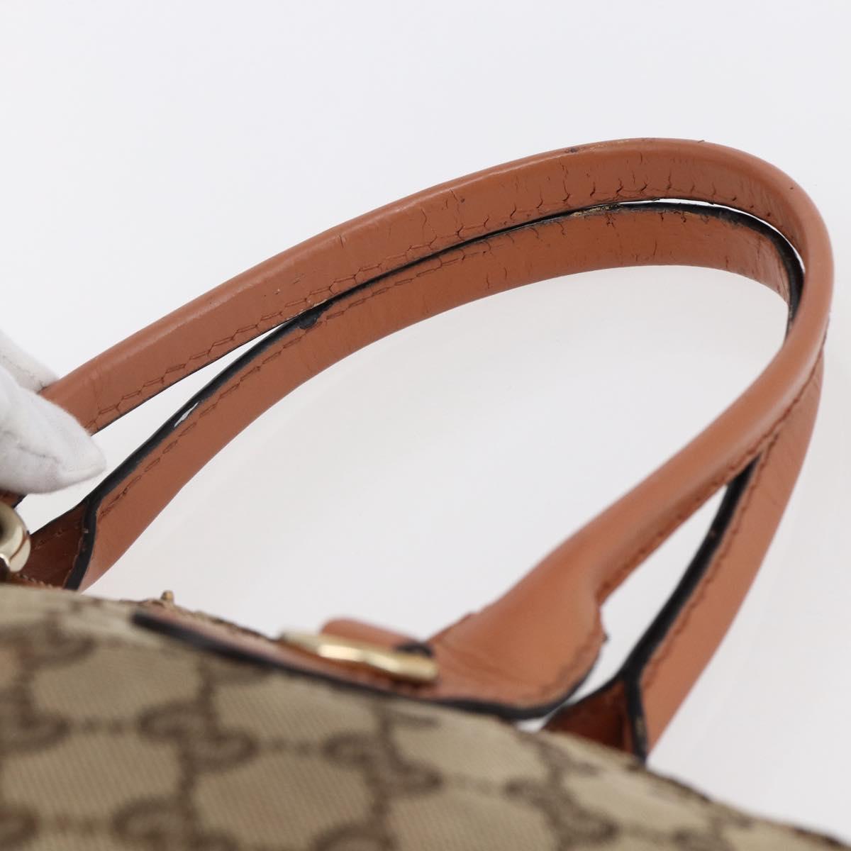 GUCCI GG Canvas Abbey Tote Bag Beige Gold 269957 Auth BA6569