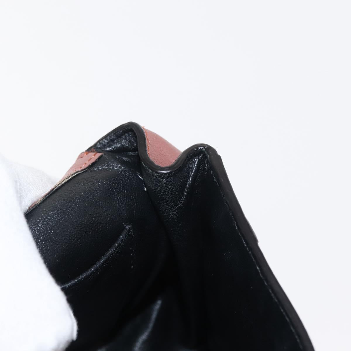 Chloe Chain Elsie Shoulder Bag Leather Pink Gold Auth BA6595