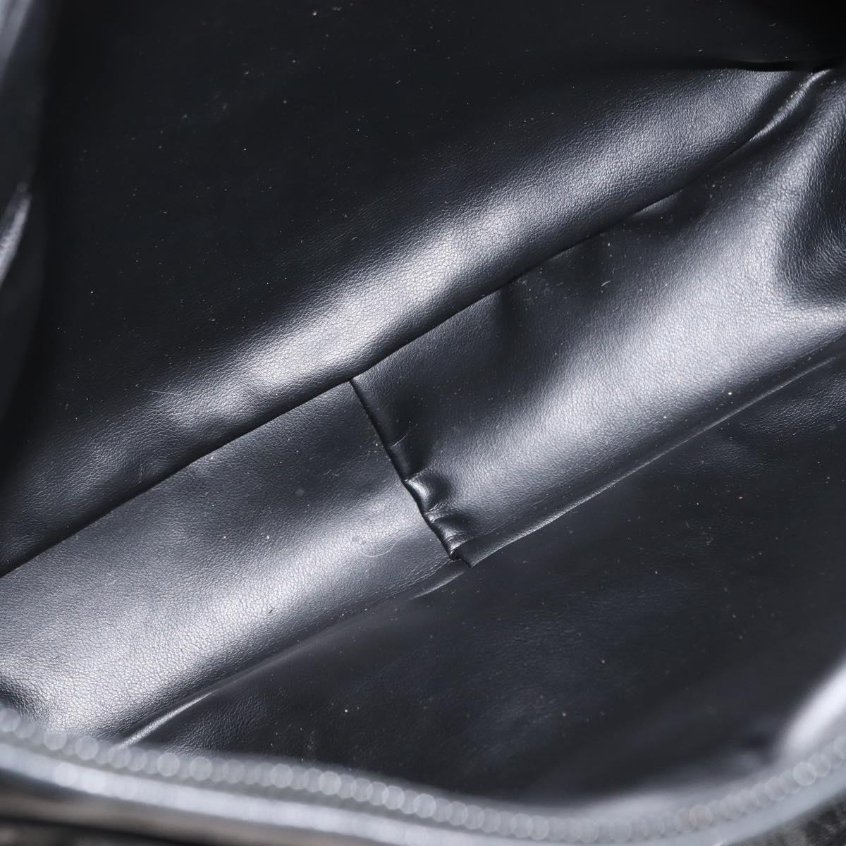 BALLY Shoulder Bag Leather Black Gold Auth BA6625