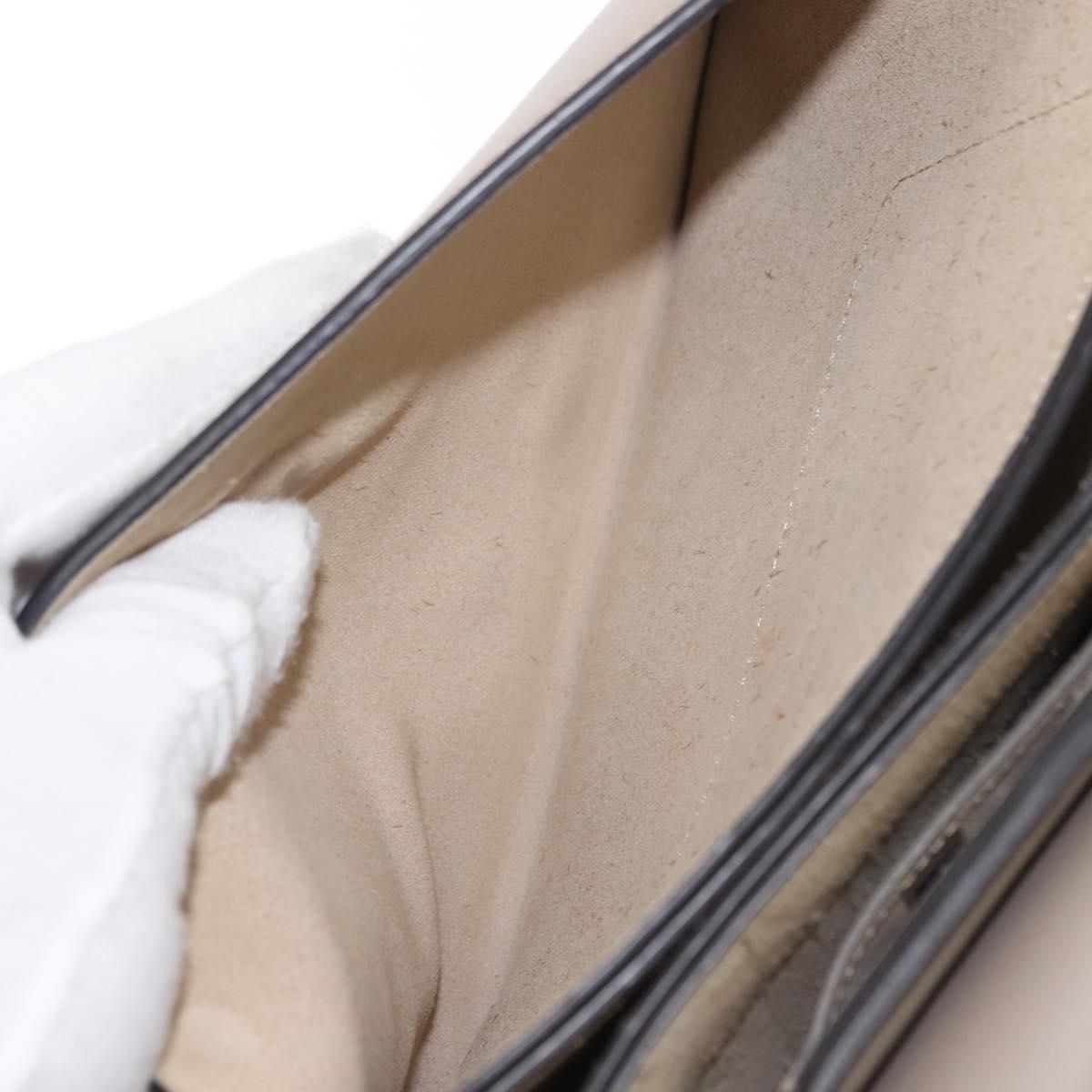 Chloe Fay Shoulder Bag Suede Leather Beige Gold Auth BA6627