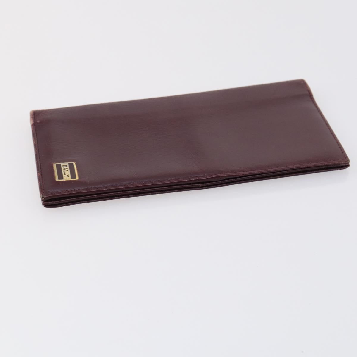 BALLY Hand Bag Leather 3Set Brown Black Bordeaux Auth BA6632