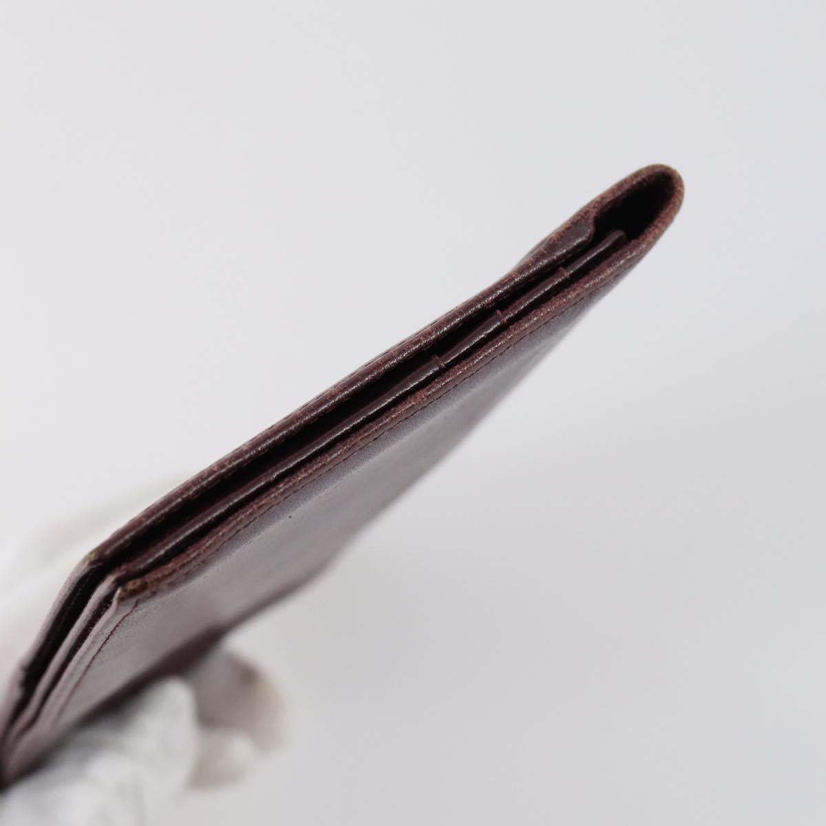 BALLY Hand Bag Leather 3Set Brown Black Bordeaux Auth BA6632