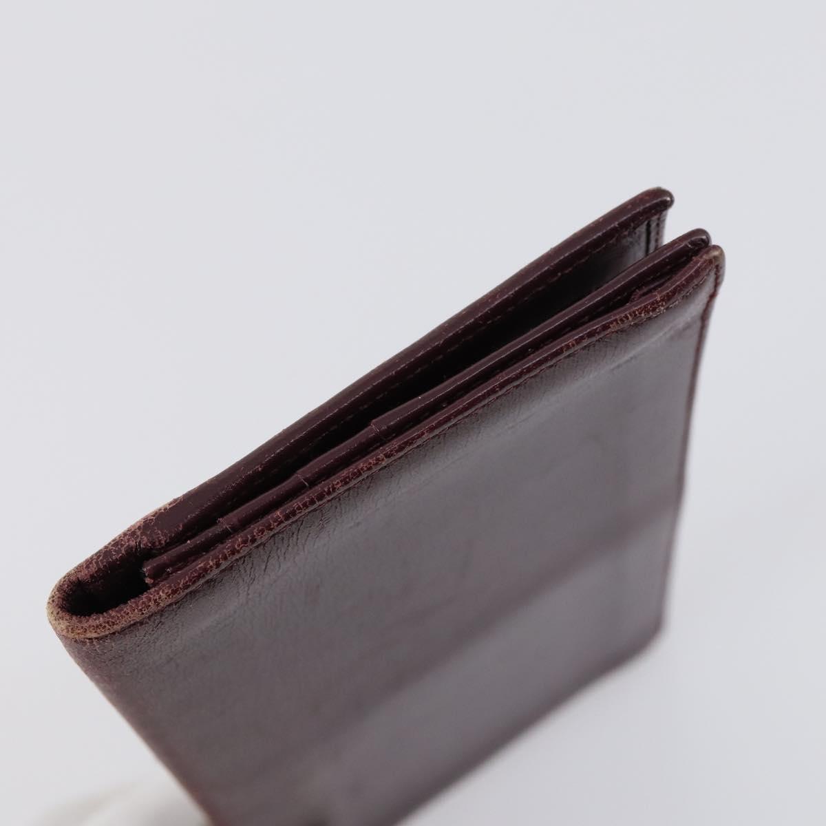 BALLY Hand Bag Leather 3Set Brown Black Bordeaux Auth BA6632