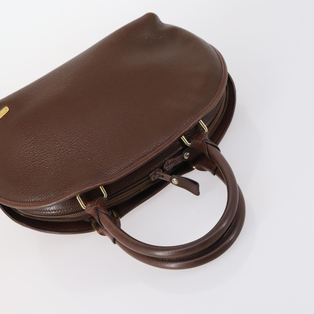 BALLY Hand Bag Leather 3Set Brown Black Bordeaux Auth BA6632