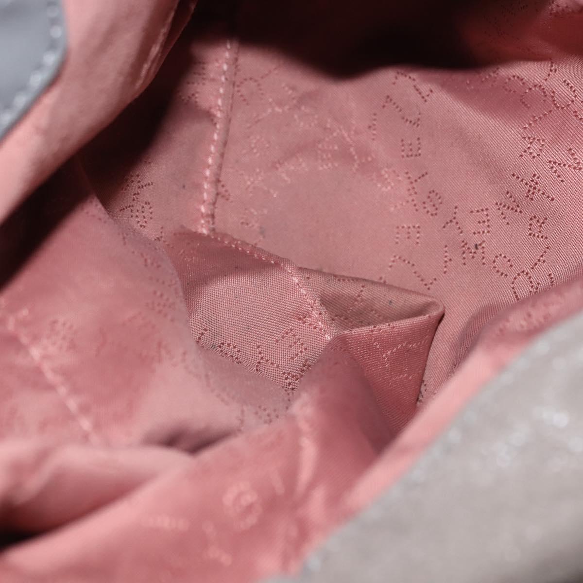 Stella MacCartney Chain Falabella Bag Suede Gray Silver 371223 Auth BA6633