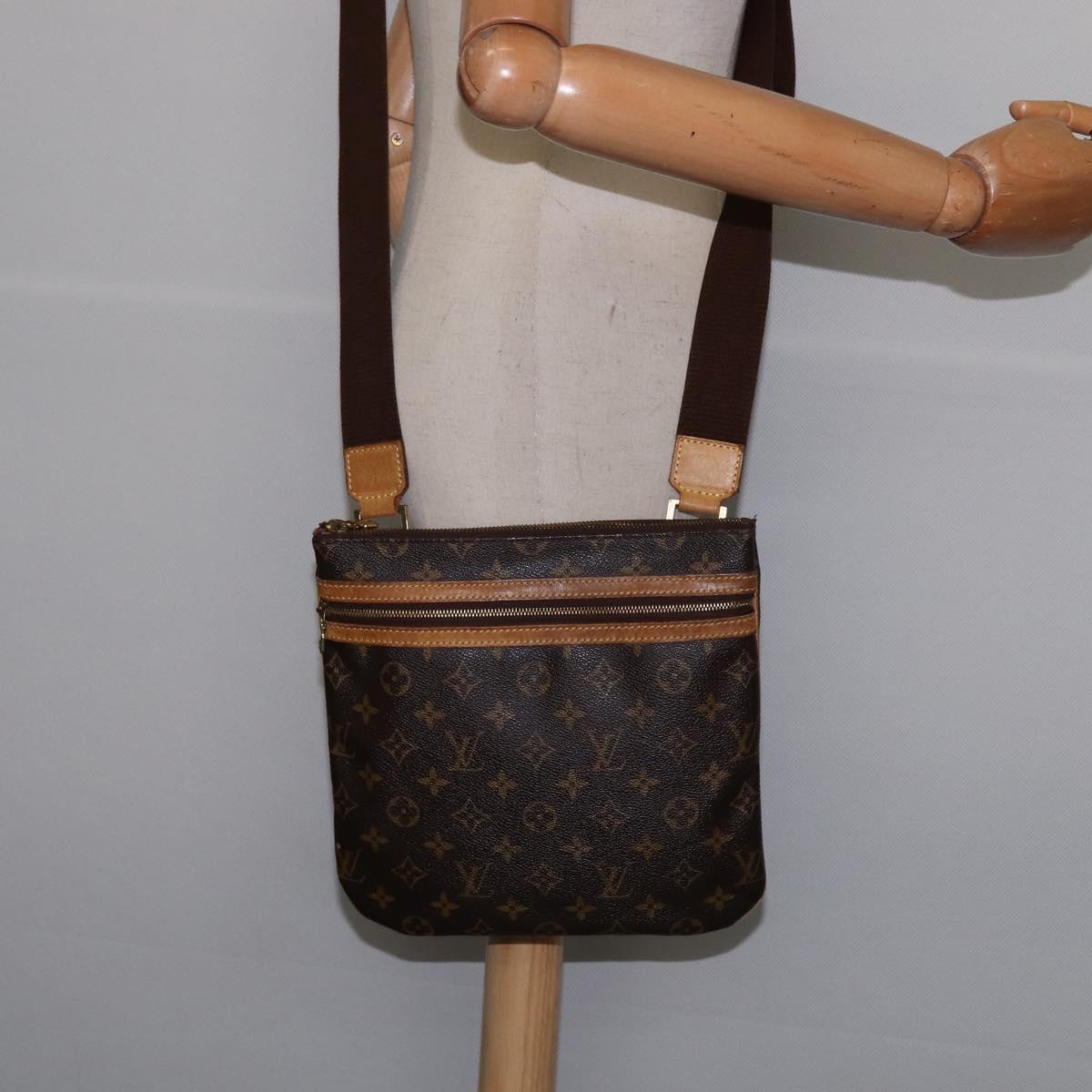 LOUIS VUITTON Monogram Pochette Bosphore Shoulder Bag M40044 LV Auth BA6635