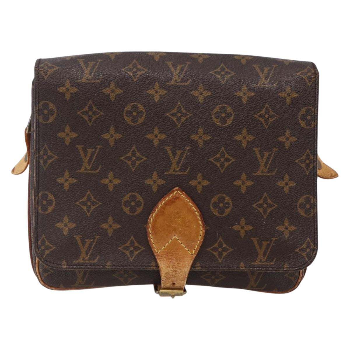 LOUIS VUITTON Monogram Cartouchiere GM Shoulder Bag M51252 LV Auth BA6637
