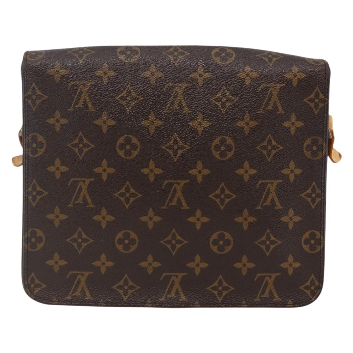 LOUIS VUITTON Monogram Cartouchiere GM Shoulder Bag M51252 LV Auth BA6637