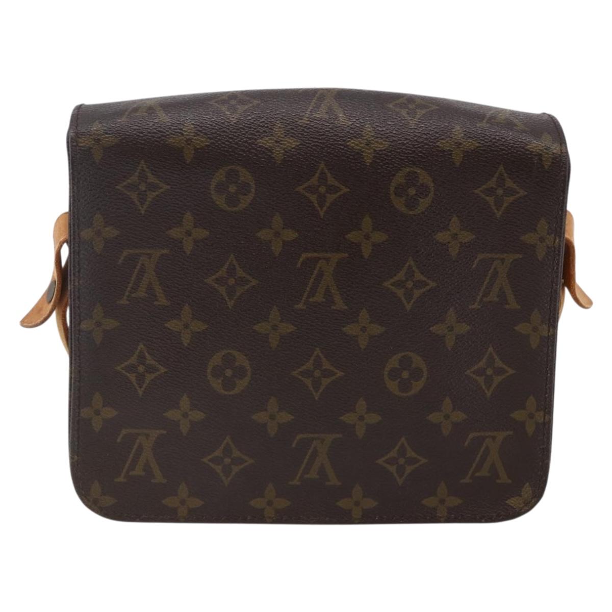 LOUIS VUITTON Monogram Cartouchiere MM Shoulder Bag M51253 LV Auth BA6638